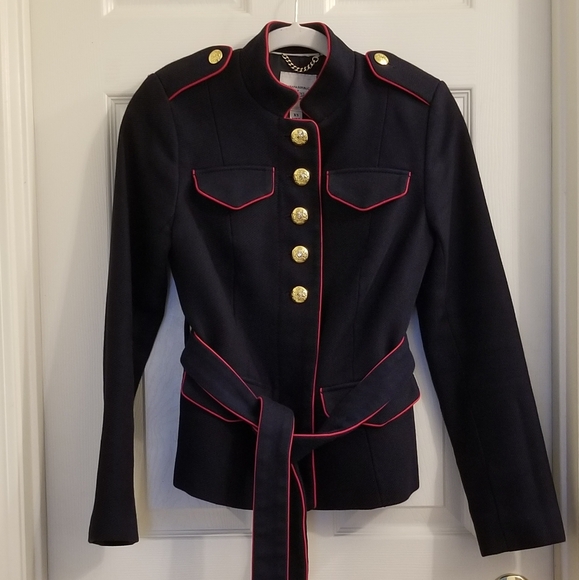 Banana Republic x Olivia Palermo Military Navy Blue Jacket - Picture 6 of 16